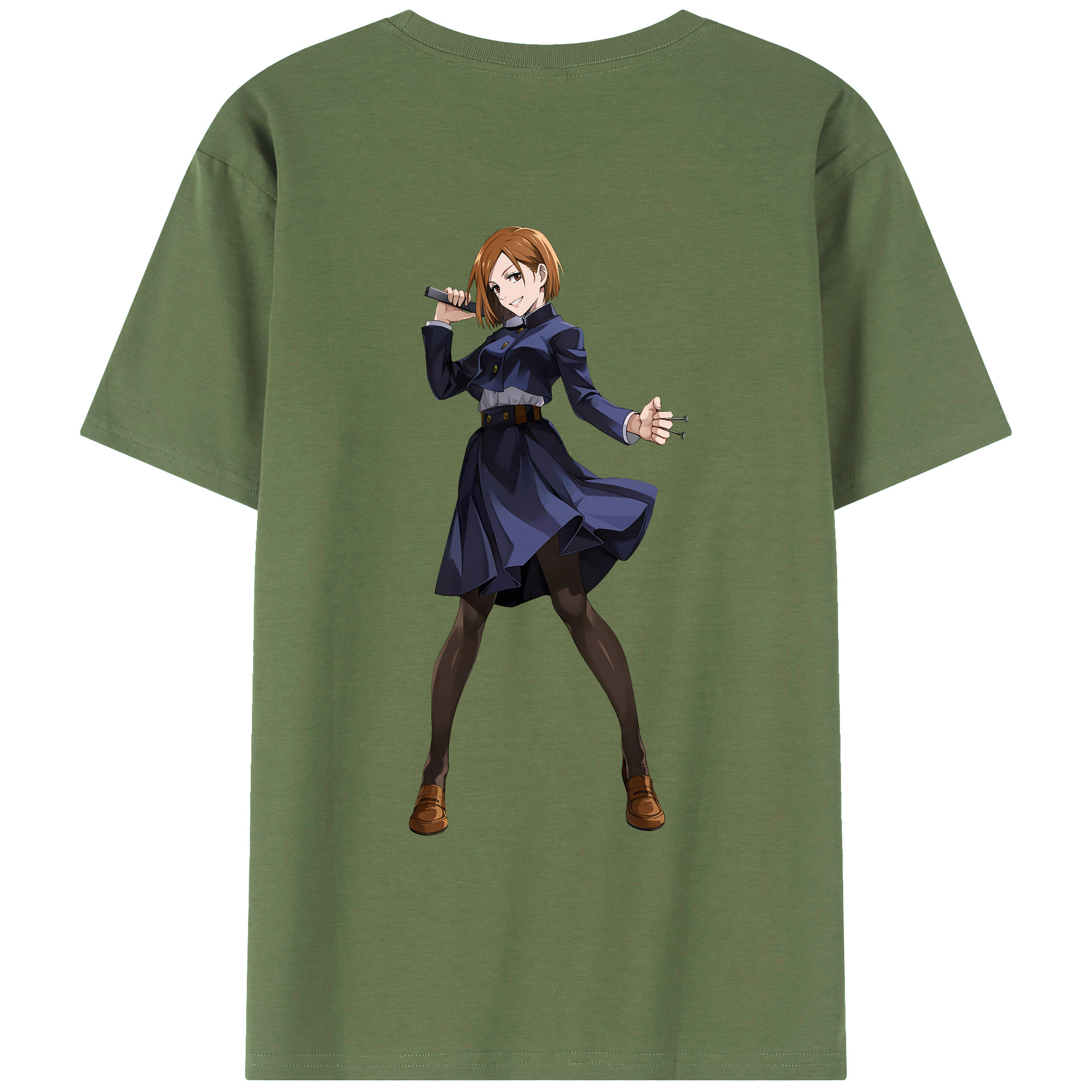 （画像用） 呪術廻戦 Jujutsu Kaisen 綿100％ メンズ半袖Tシャツ（バックプリント） 通気性